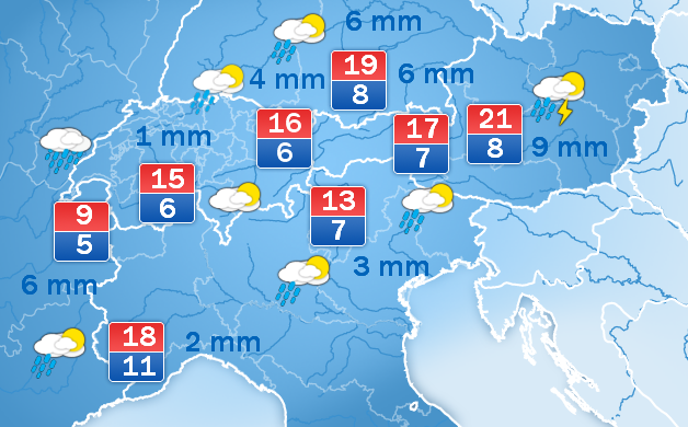 Weather forecast for today Weather forecast for today